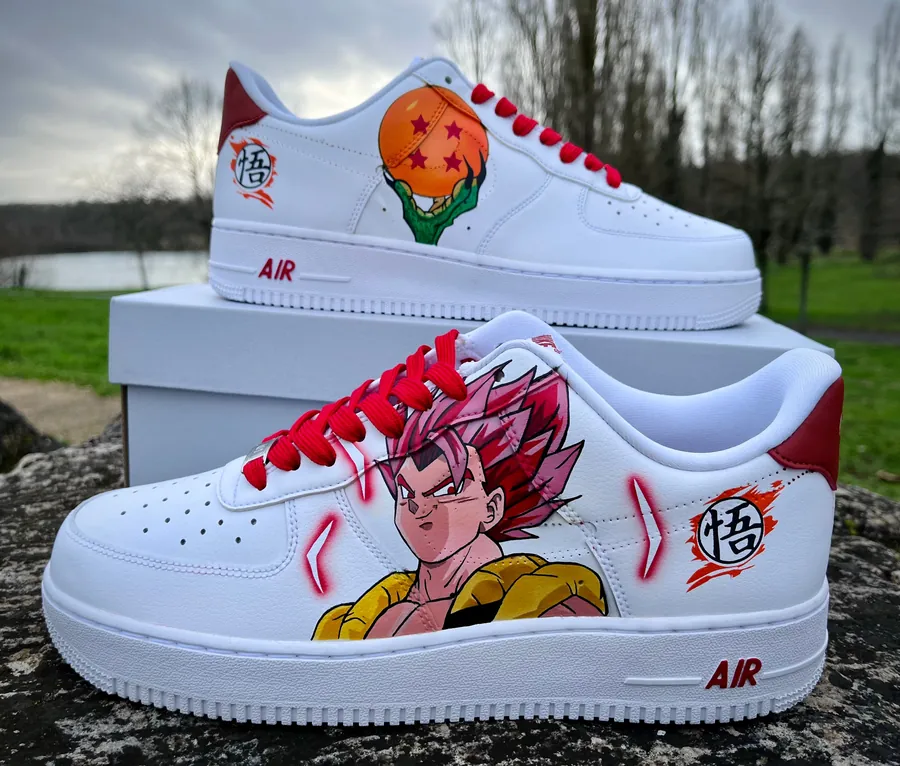 Sneakers custom Vegito Dragon Ball — Dragon Ball SENKYRA SAMA, vue 1