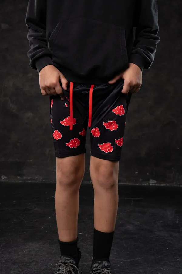 Short de sport enfant Akatsuki Naruto — Naruto SENKYRA SAMA, vue 1