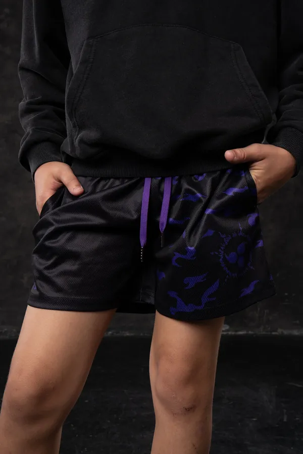 Short mesh enfant Sasuke Naruto — Naruto SENKYRA SAMA, vue 1