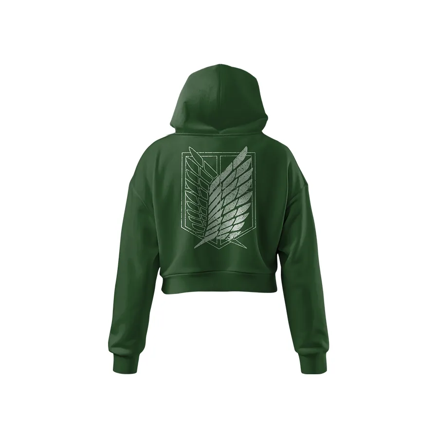 Hoodie court femme Bataillon d'exploration Attack on Titan — Attack on Titan SENKYRA SAMA, vue 1