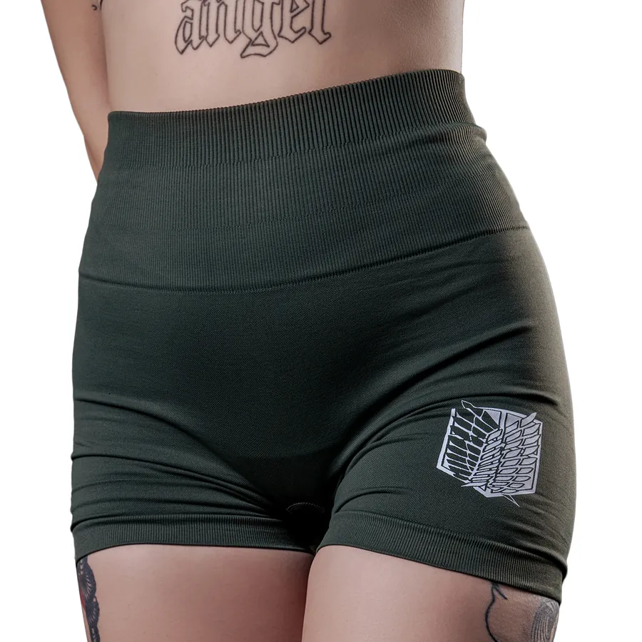 Short taille haute femme Attack on Titan — Bataillon d'exploration — Attack on Titan SENKYRA SAMA, vue 1