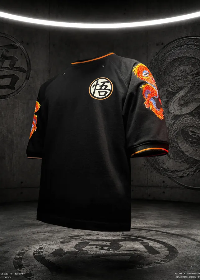 T-shirt oversize Goku Dragon Ball — Dragon Ball SENKYRA SAMA, vue 1