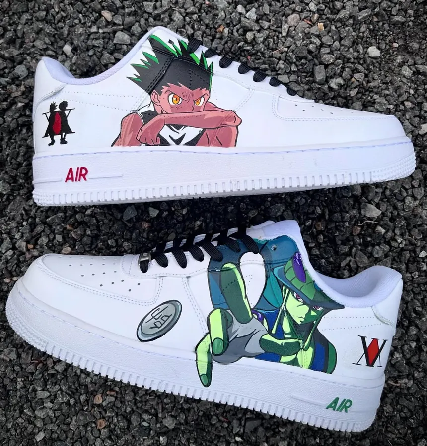 Sneakers custom Meruem vs Gon Hunter x Hunter — Hunter x Hunter SENKYRA SAMA, vue 1