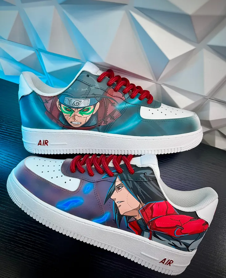 Sneakers custom Madara vs Hashirama Naruto — Naruto SENKYRA SAMA, vue 1