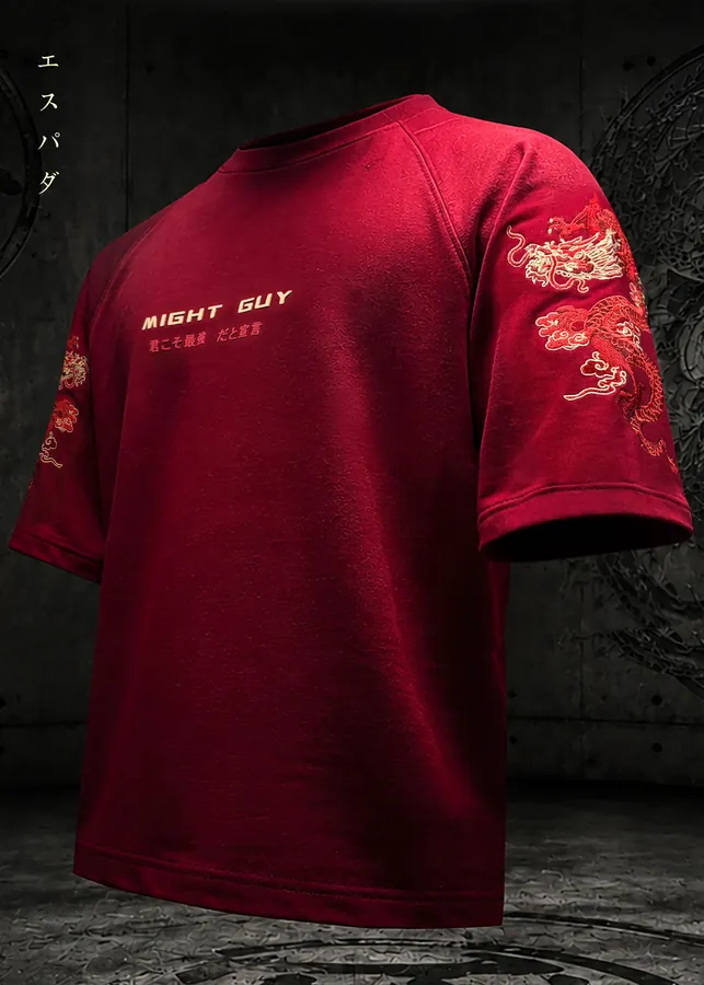 T-shirt oversize Might Guy Naruto — Naruto SENKYRA SAMA, vue 1