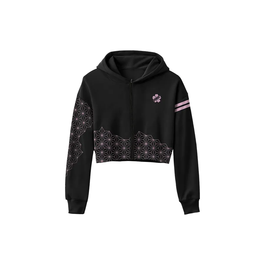 Hoodie court femme Nezuko Demon Slayer — Demon Slayer SENKYRA SAMA, vue 1