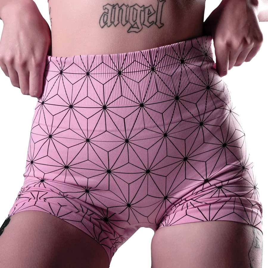 Short taille haute femme Nezuko Demon Slayer — Demon Slayer SENKYRA SAMA, vue 1