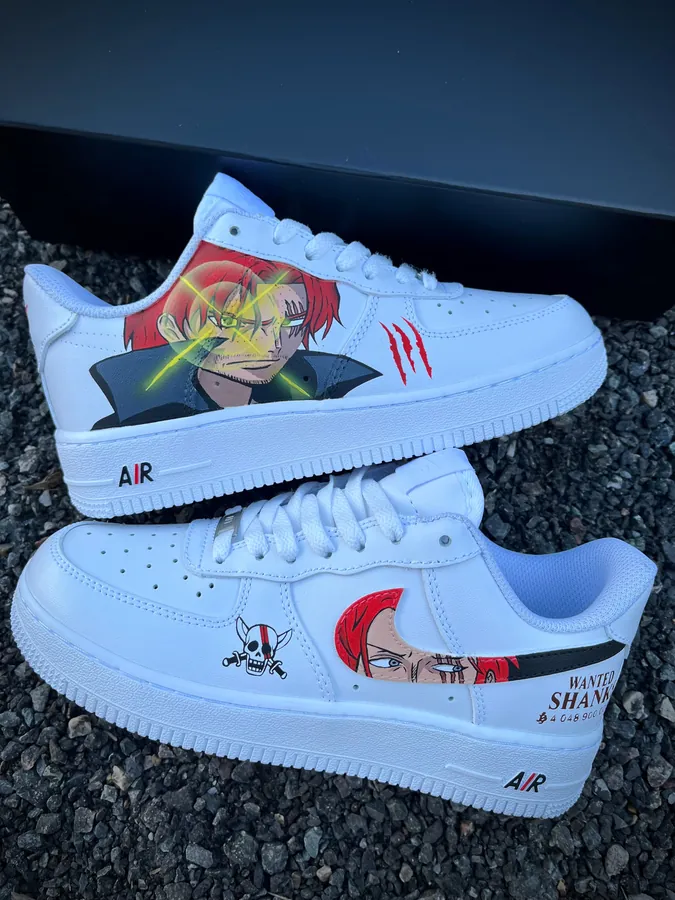 Sneakers custom Shanks One Piece — One Piece SENKYRA SAMA, vue 1