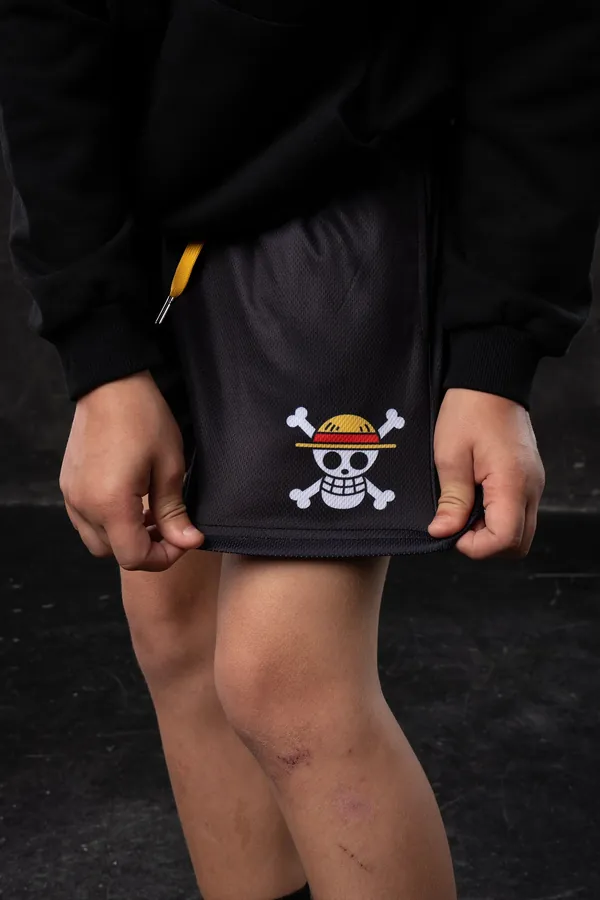 Short mesh enfant Luffy One Piece — One Piece SENKYRA SAMA, vue 1
