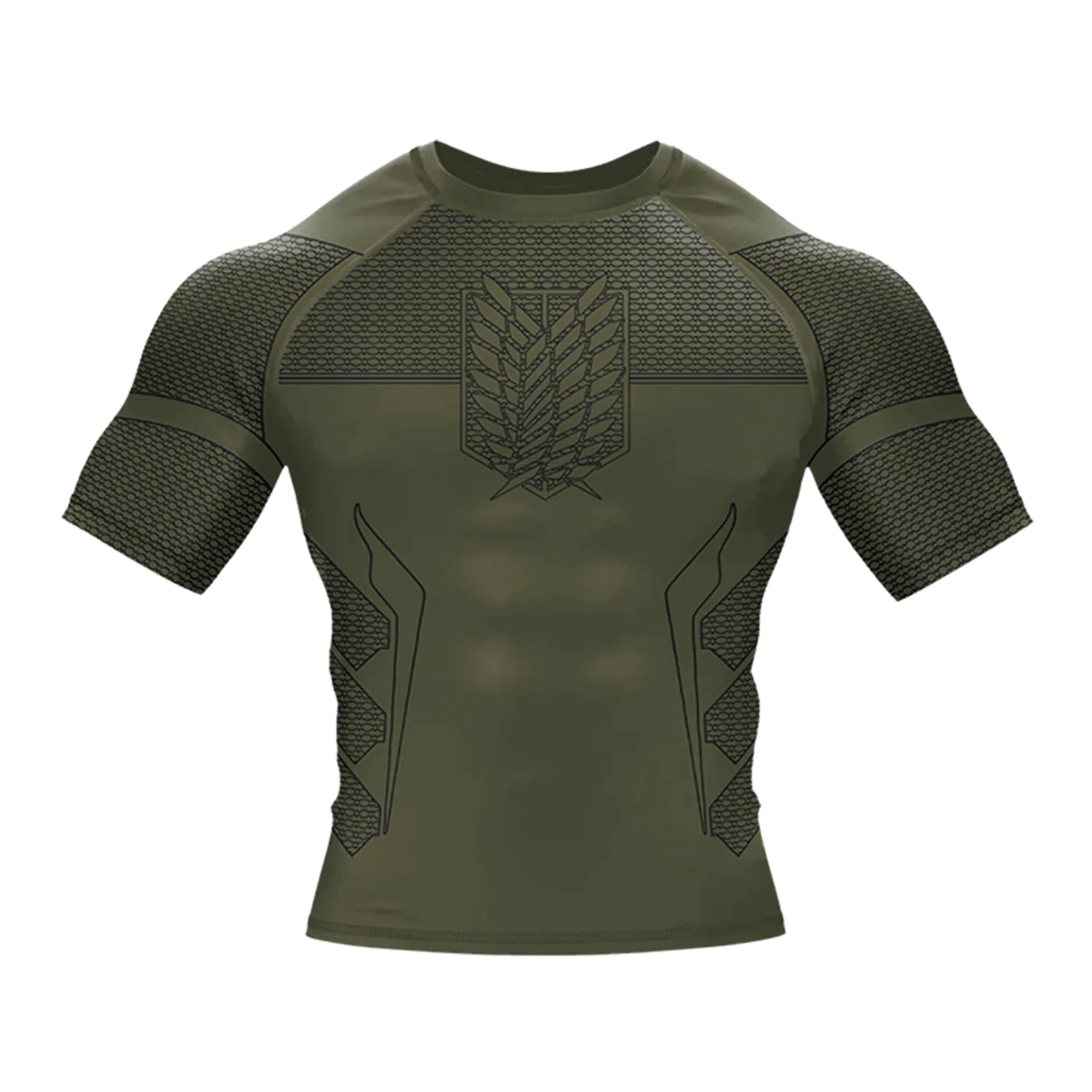 T-shirt de compression Bataillon d'exploration Attack on Titan — Attack on Titan SENKYRA SAMA, vue 1