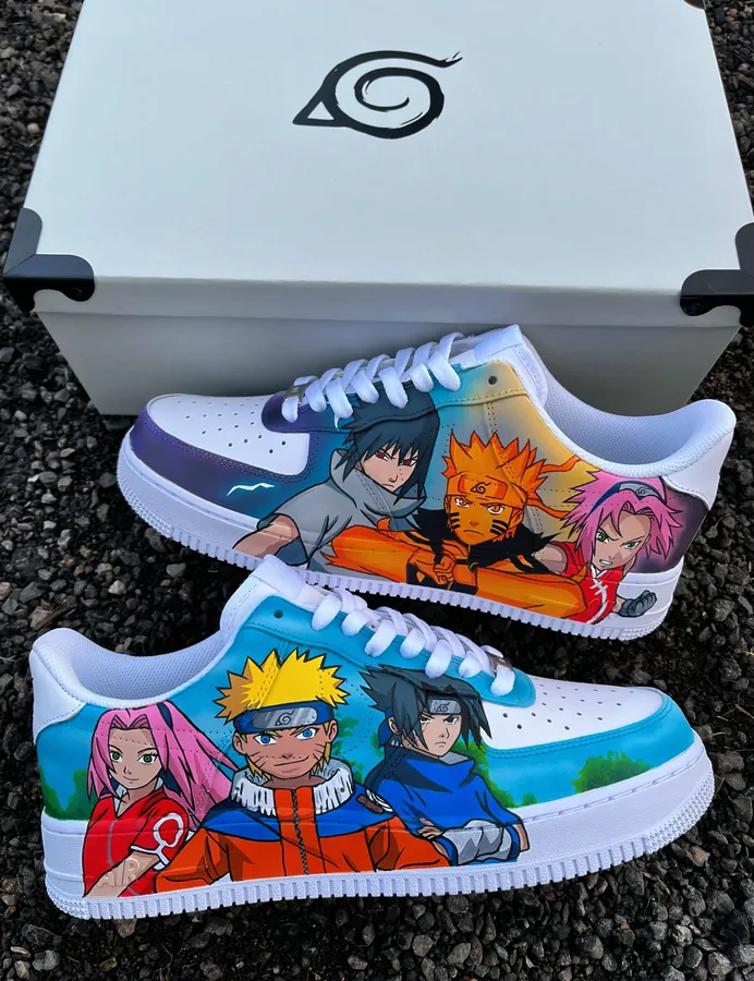 Sneakers custom Équipe 7 Naruto — Naruto SENKYRA SAMA, vue 1