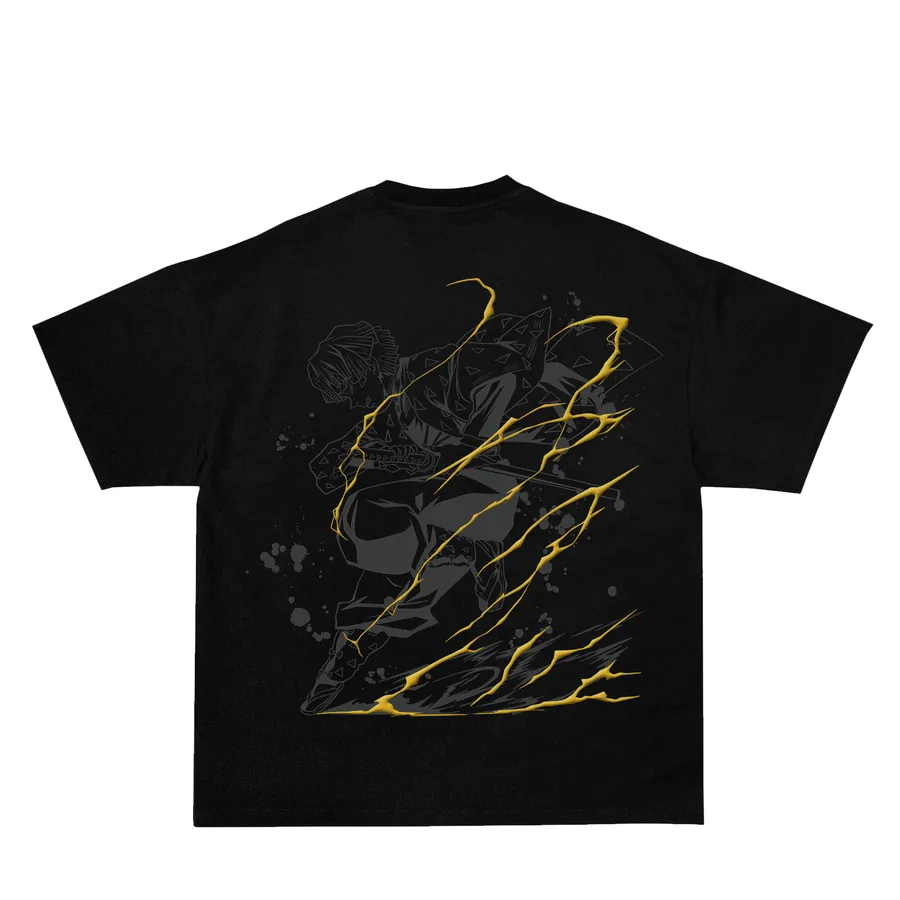 T-shirt Zenitsu Demon Slayer — Demon Slayer SENKYRA SAMA, vue 1