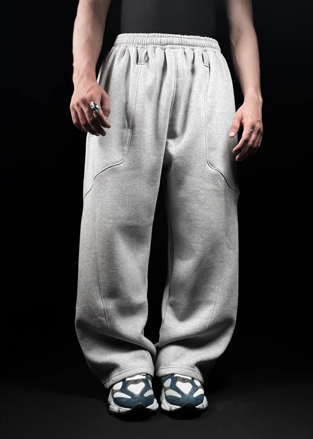 Pantalon de survêtement Toji Jujutsu Kaisen — Gris chiné — Jujutsu Kaisen SENKYRA SAMA, vue 1