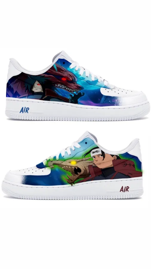 Sneakers custom Madara Naruto — Naruto SENKYRA SAMA, vue 1